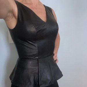 Robert Rodriguez leather bustier, size 2